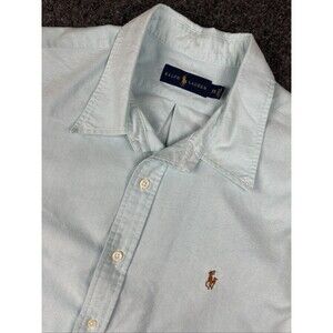Ralph Lauren Oxford Shirt Men’s 2XL Aqua Blue Button Down Pony